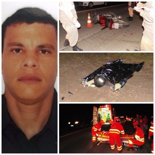 Acidente entre moto e carro de passeio mata pai e deixa filho ferido na BR 101, em Bebedouro
