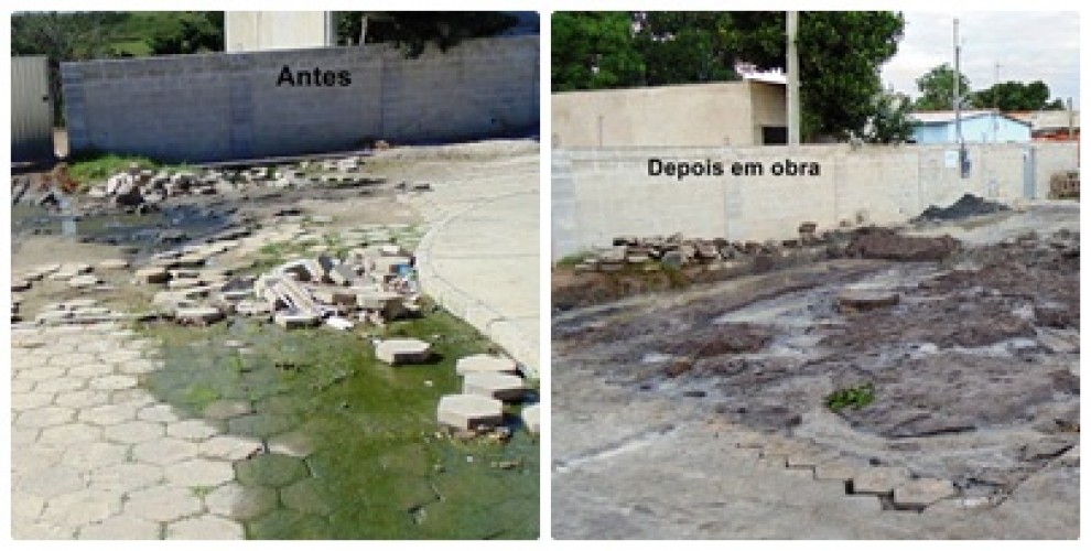 Cumpriu! Site de Linhares denuncia e Prefeitura retoma obra abandonada no Nova Esperança