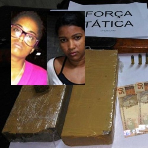 Mulher é presa em ônibus com tabletes de maconha e dona da droga é presa no São José