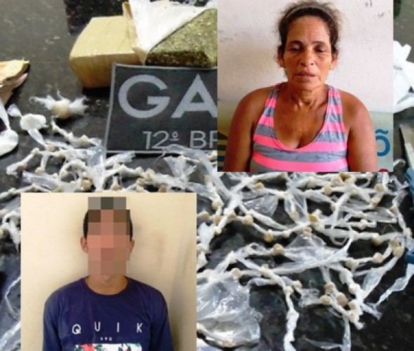 PM prende mãe e filho de 17 anos suspeitos de tráfico no Interlagos com mais de 200 pedras de crack; vídeo