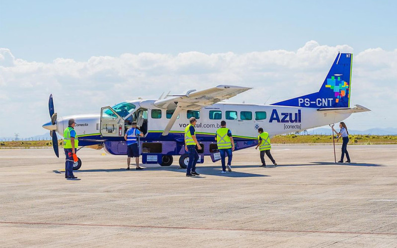 Azul anuncia fim de voos e operações no aeroporto de Linhares