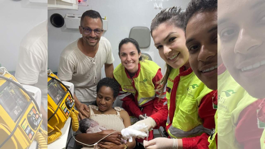 Bebê nasce em parto de emergência na BR 101 