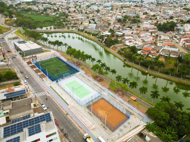 Complexo Esportivo e Cultural do bairro Palmital é aberto ao público em Linhares