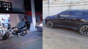 Carro de luxo e moto roubados foram apreendidos pela PRF em Linhares