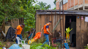 Rio Doce ultrapassa a cota de inundação e 11 pessoas precisam deixar suas casas em Olaria 