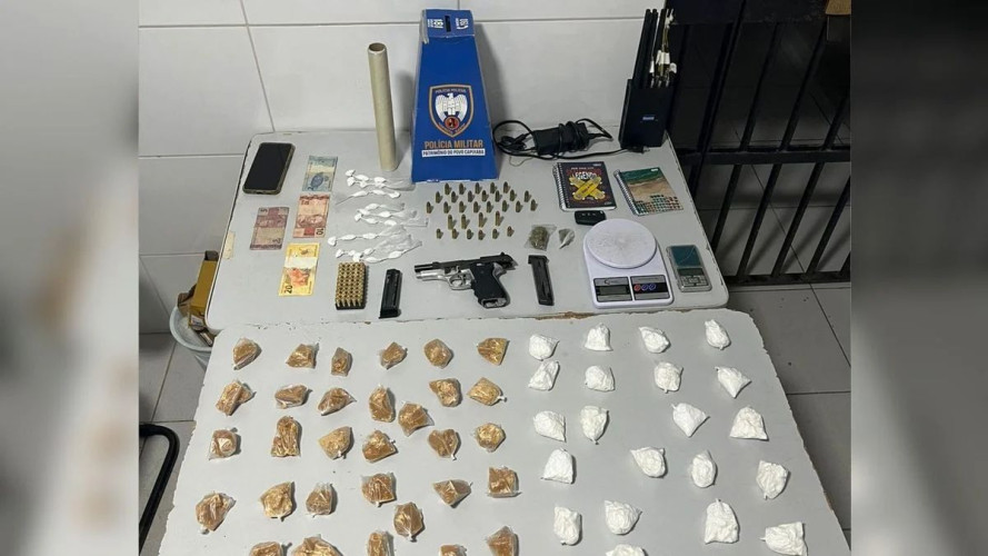 Polícia prende gerente do tráfico de drogas do bairro Linhares V
