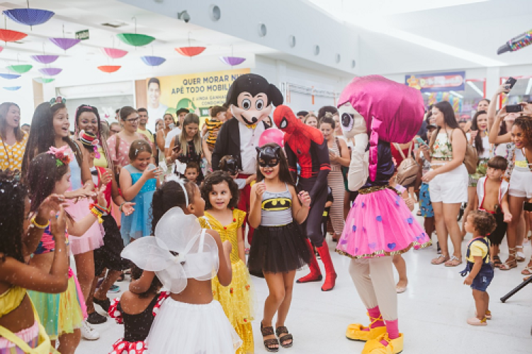 Shopping promove Bailinho de Carnaval gratuito para as crianças nesse sábado